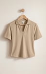 V-Neck Polo Shirt