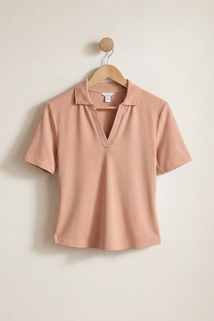 V-Neck Polo Shirt