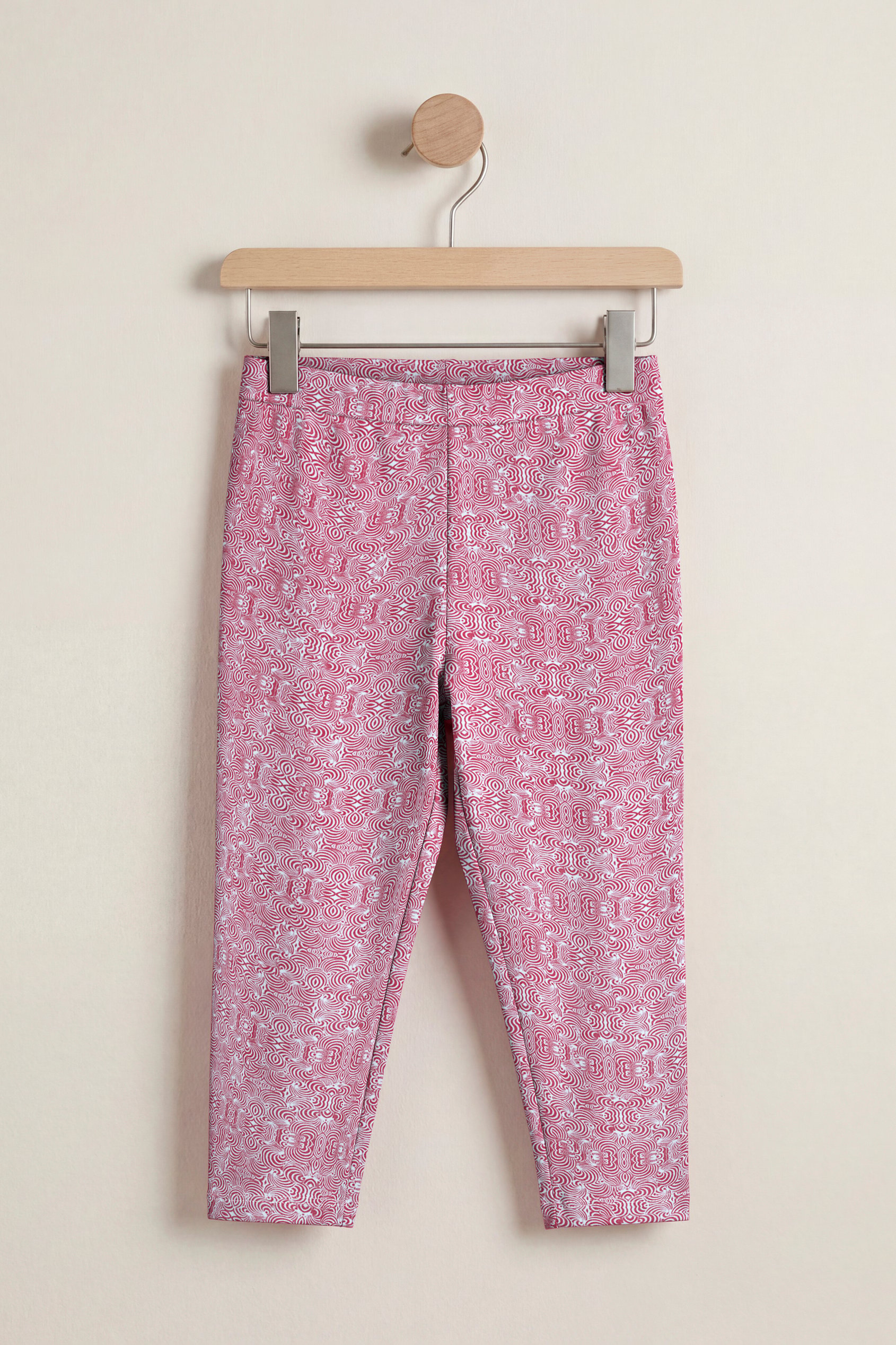 Enorsia Women's Pink Bee Printed Cropped Leggings - Uk 8