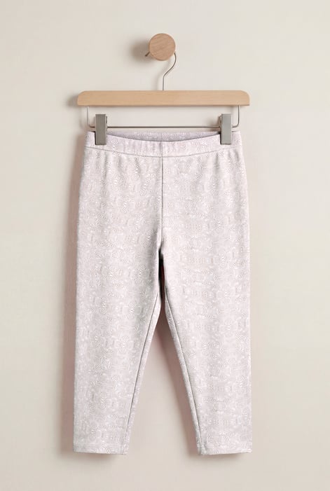 Cream Bee Printed Cropped Leggings