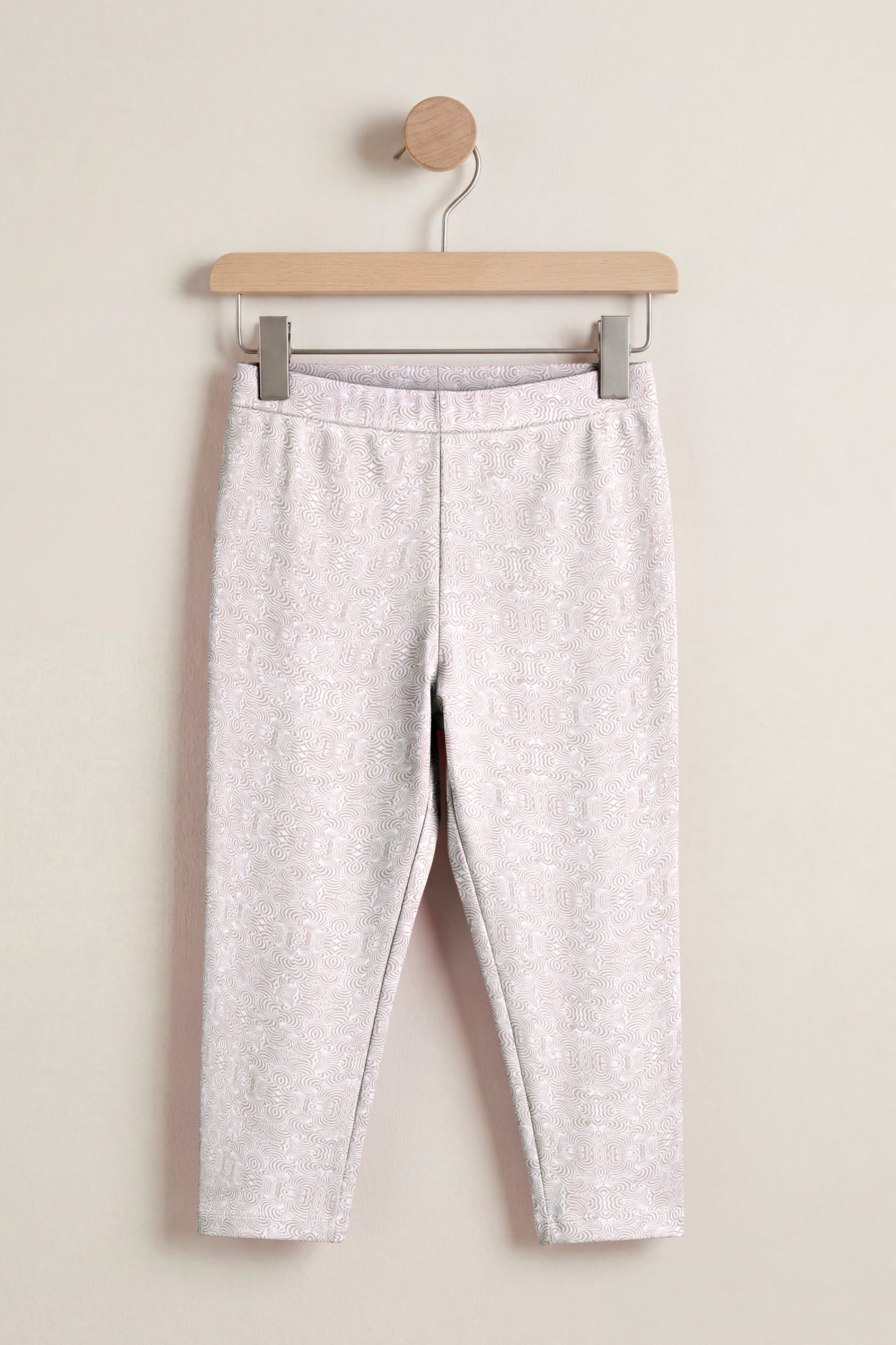 Enorsia Women's Cream Bee Printed Cropped Leggings - Uk 14