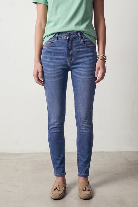 Mid Waist Skinny Jeans
