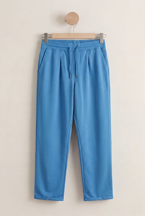 Yellow Roll -Up Hem Jersey Trousers