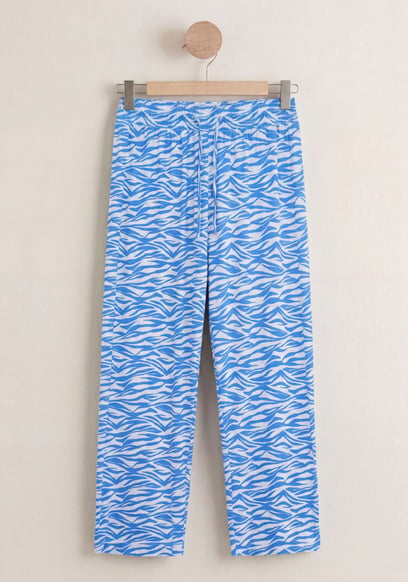 Zebra Print Straight leg Trousers