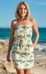 Printed Bardot Jersey Mini Dress