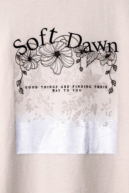 Mix Media Graphic Oversized T-Shirt | Enorsia