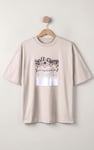Mix Media Graphic Oversized T-Shirt | Enorsia
