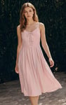 Tie Front  Jersey Midi Dress