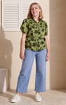 Floral Print Short Sleeve Tops