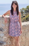 Soft Relaxed Sleeveless Shirt Dress