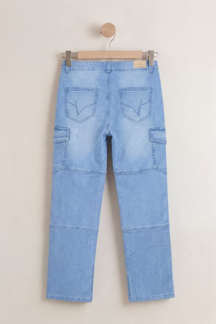 Relaxed Utility Side Slit Jeans
