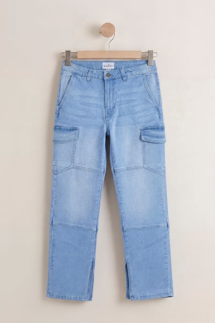 Relaxed Utility Side Slit Jeans