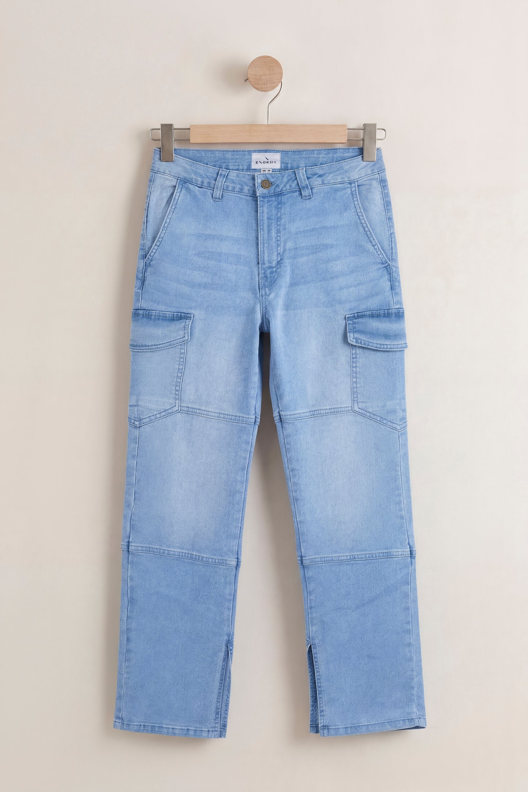 Relaxed Utility Side Slit Jeans