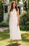 Frill Detail Sleeveless Jersey Maxi Dress