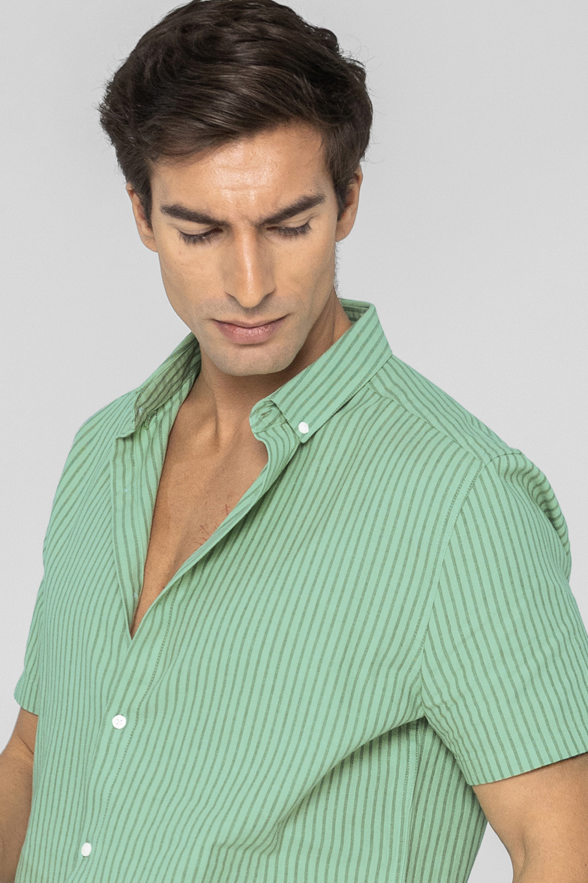 Men's Pinstripe Short Sleeve Shirt | Enorsia