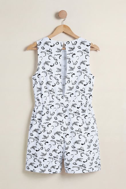 Sleeveless All Over Print Playsuit