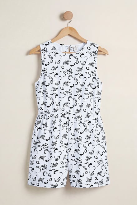 Sleeveless All Over Print Playsuit