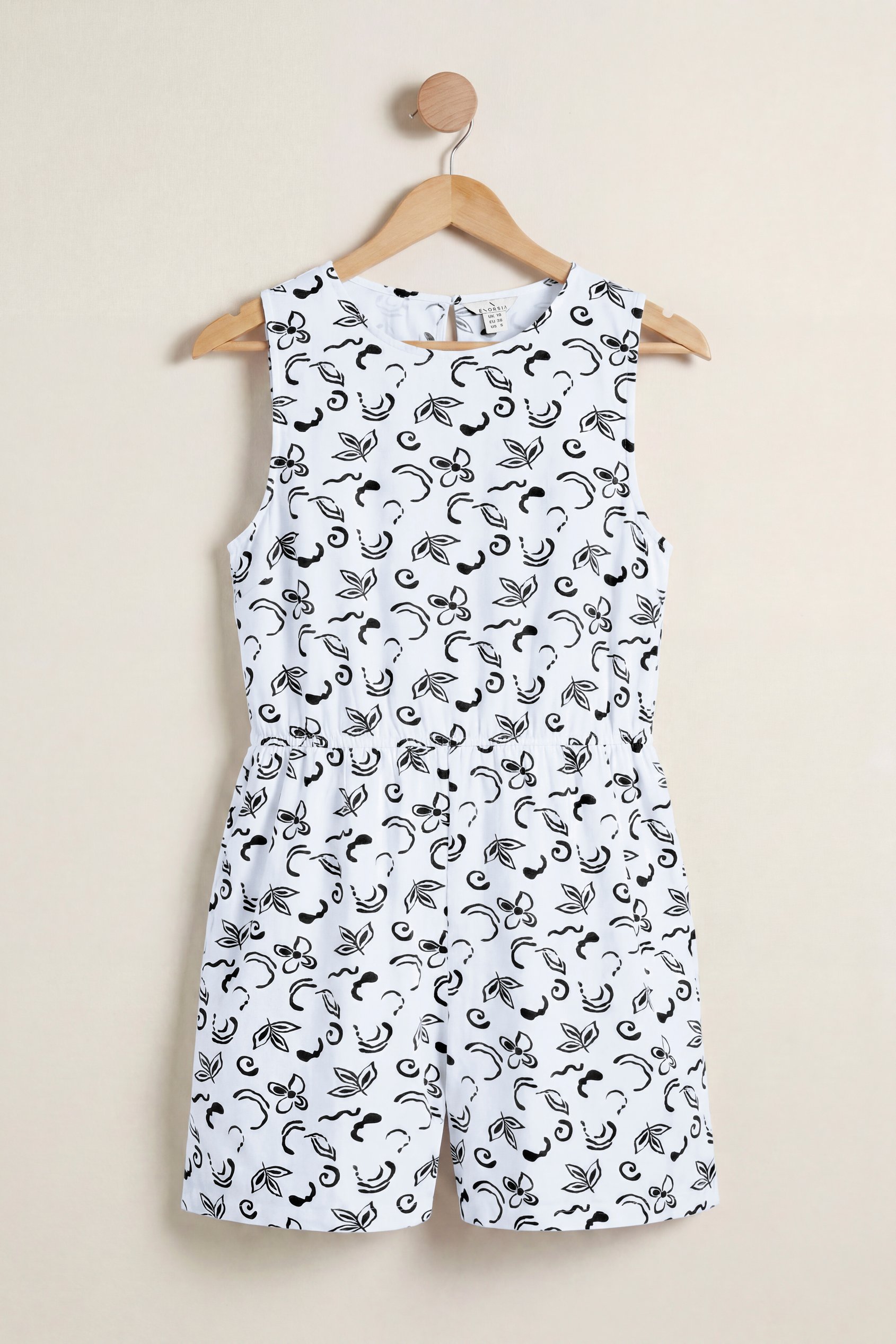 Sleeveless All Over Print Playsuit