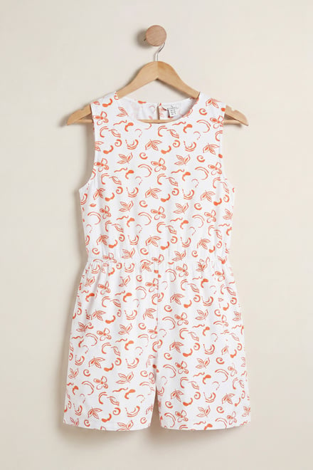 Sleeveless All Over Print Playsuit