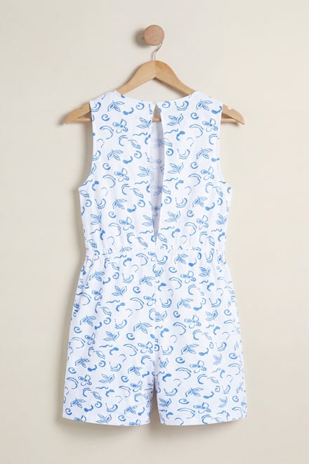 Sleeveless All Over Print Playsuit