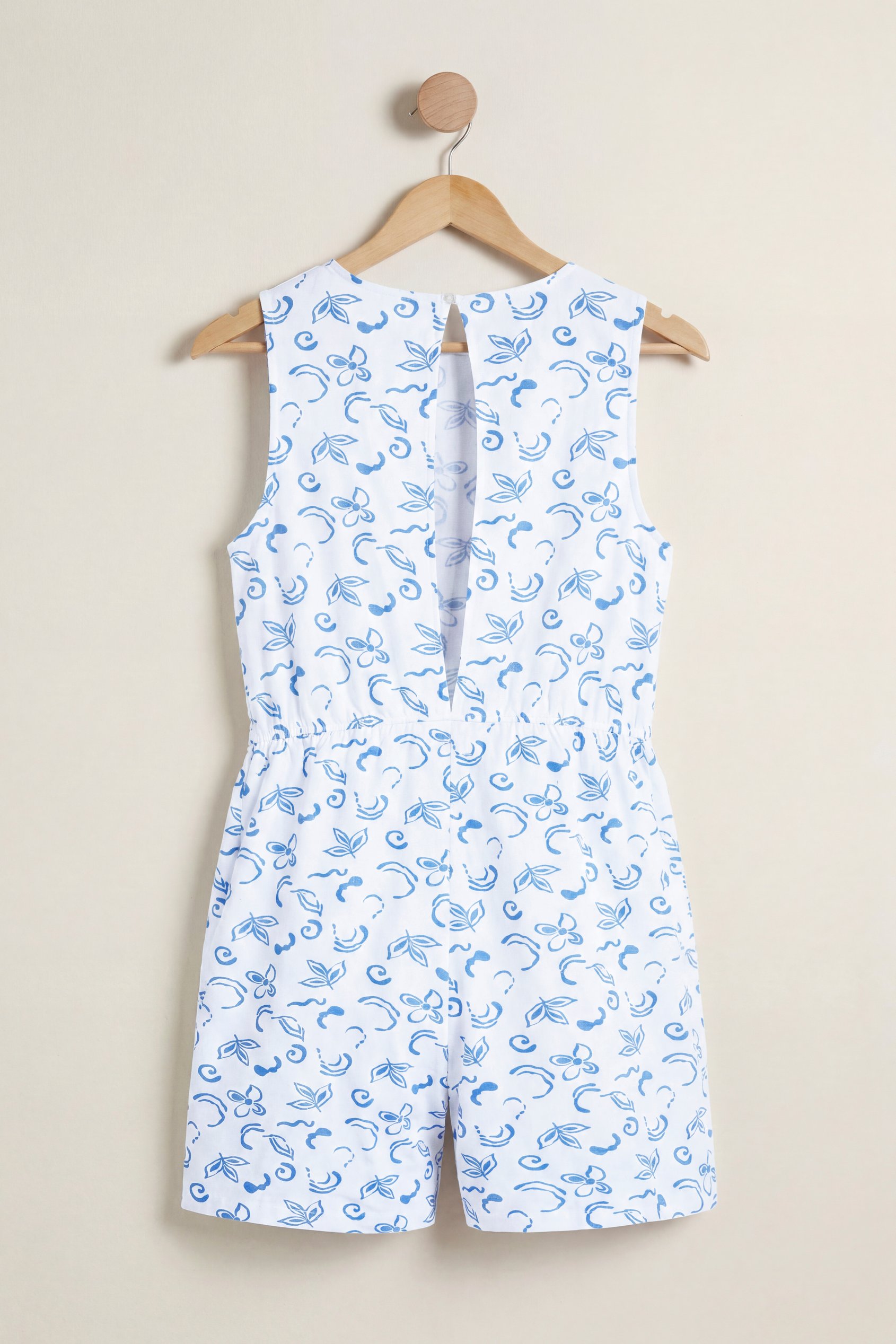Sleeveless All Over Print Playsuit