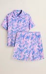 Women's Woven Button Through Shorts Pyjamas Set
