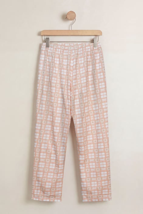 Women's Pink Cotton Jersey Pyjama Bottoms