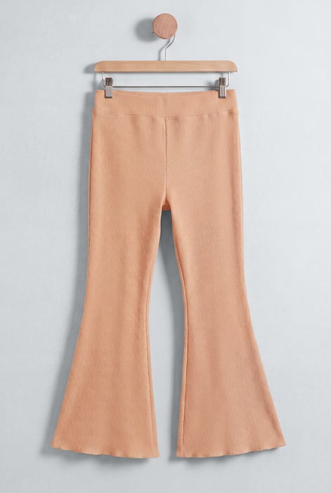 Women’s Orange High Waisted Flare Leggings | Enorsia