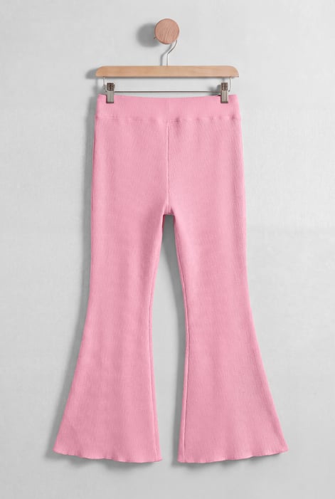 Women’s Pink High Waisted Flare Leggings | Enorsia