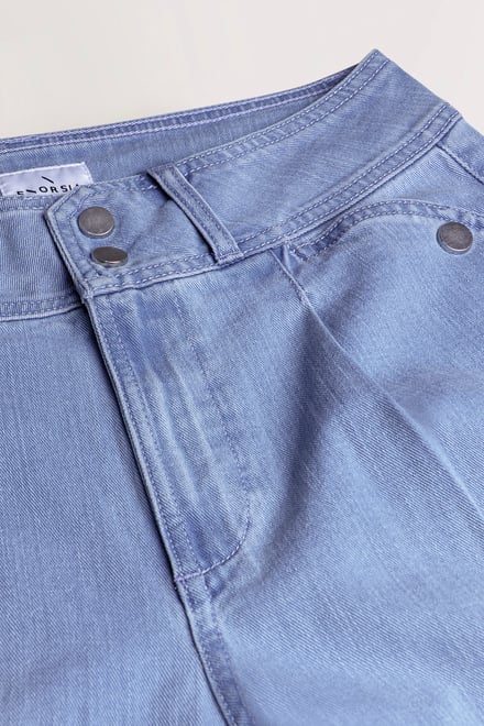 Women’s Pleated Tapered Jeans | Enorsia