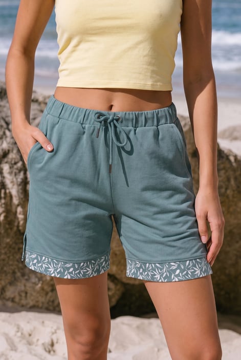 Womens Red Bermuda Shorts