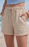 Linen Blend Shorts