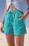 Womens Floral Printed Shorts