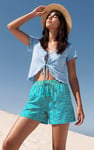 Womens Floral Printed Shorts