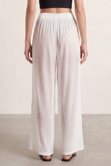 Women’s Sheer Crepe Wide Leg Trouser | Enorsia