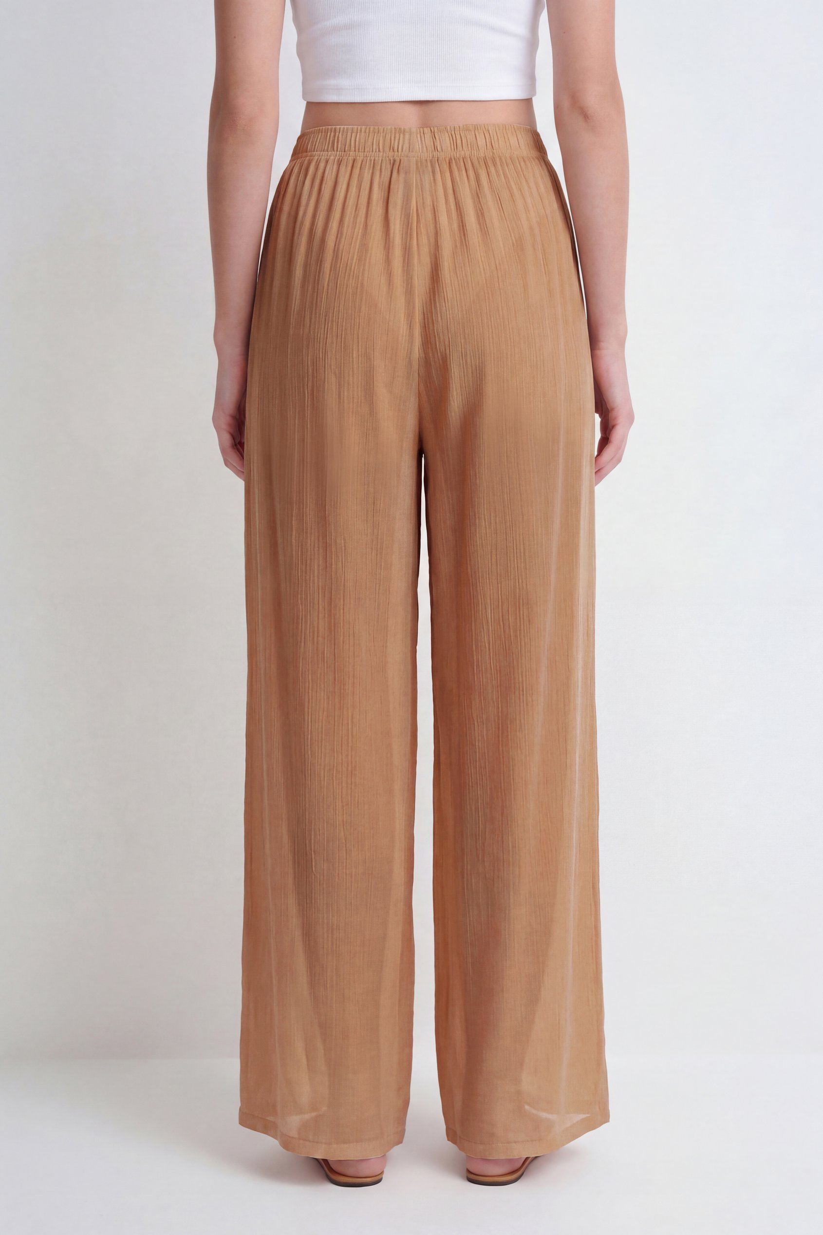 Women’s Sheer Crepe Wide Leg Trouser | Enorsia