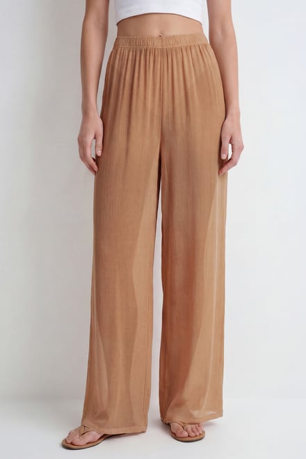 Women’s Sheer Crepe Wide Leg Trouser | Enorsia