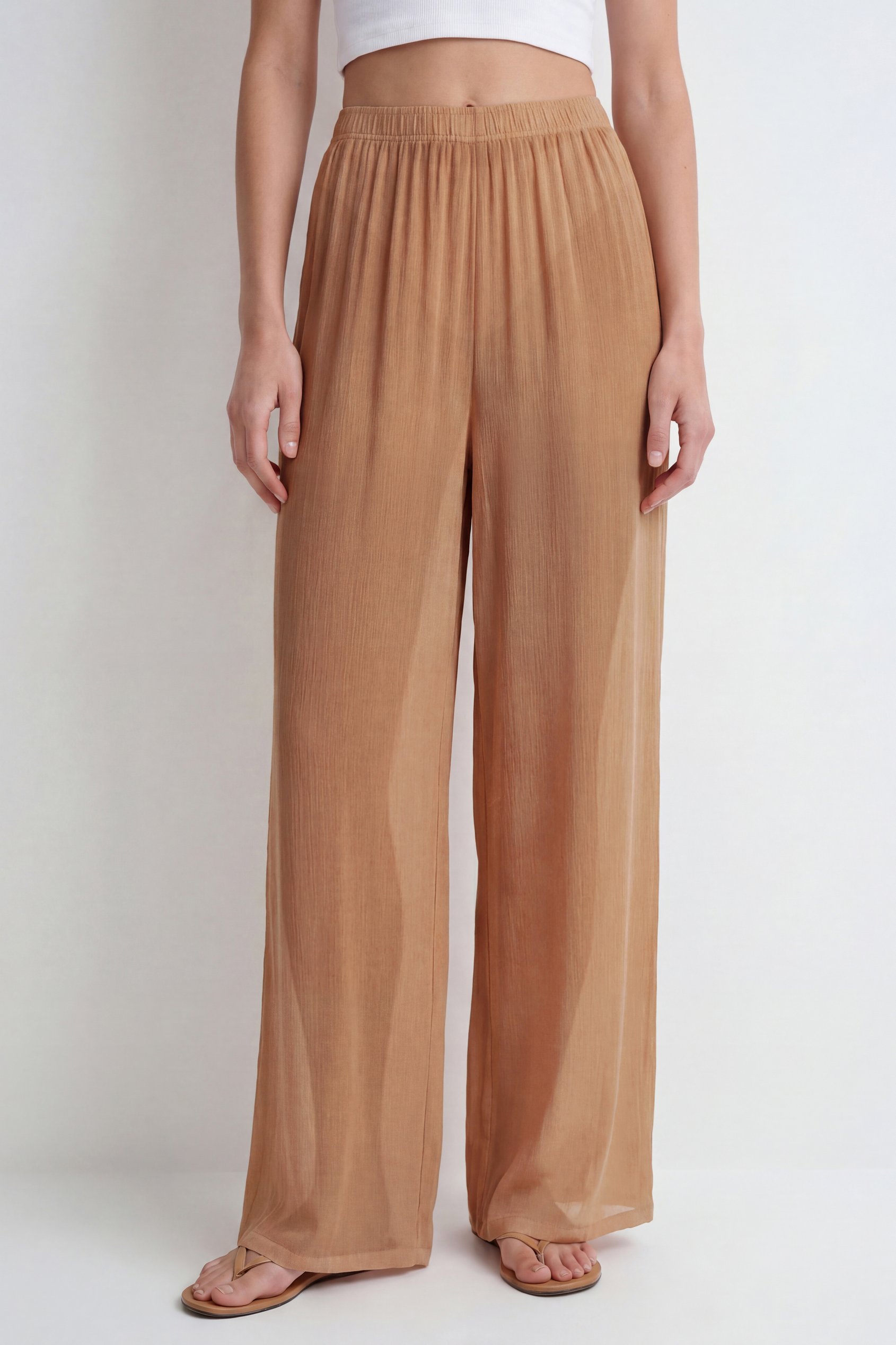 Women’s Sheer Crepe Wide Leg Trouser | Enorsia