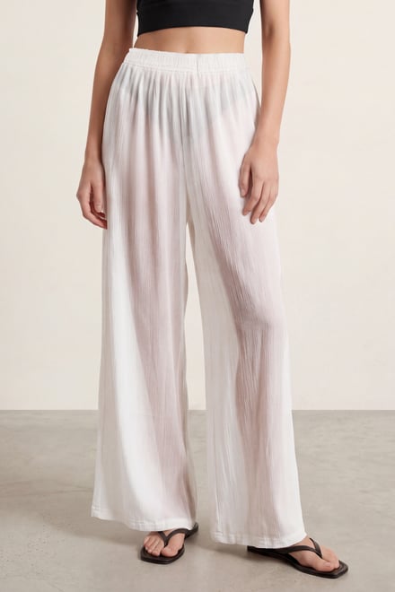 Women’s Sheer Crepe Wide Leg Trouser | Enorsia