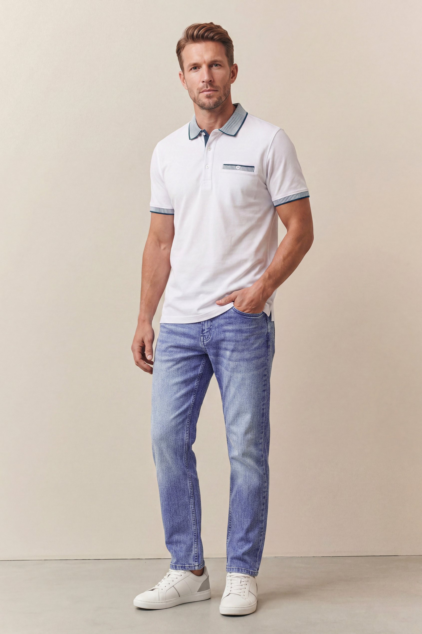 Comfort Stretch Straight Fit Jeans