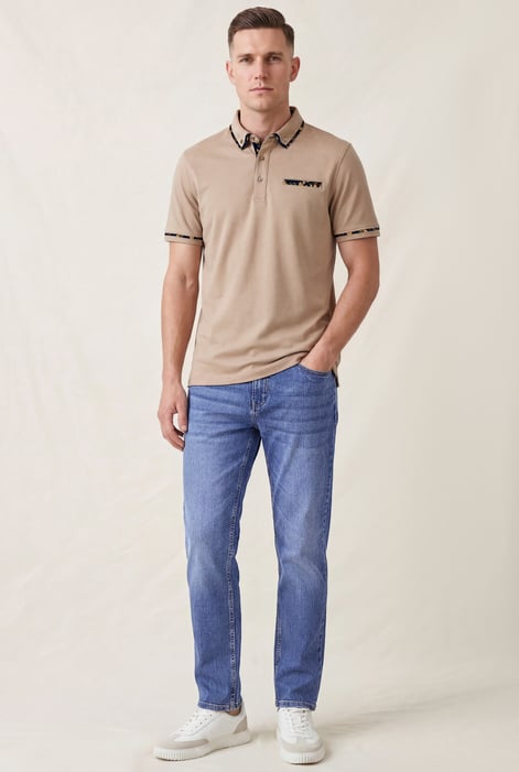 Mid Blue Comfort Stretch Straight Fit Jeans