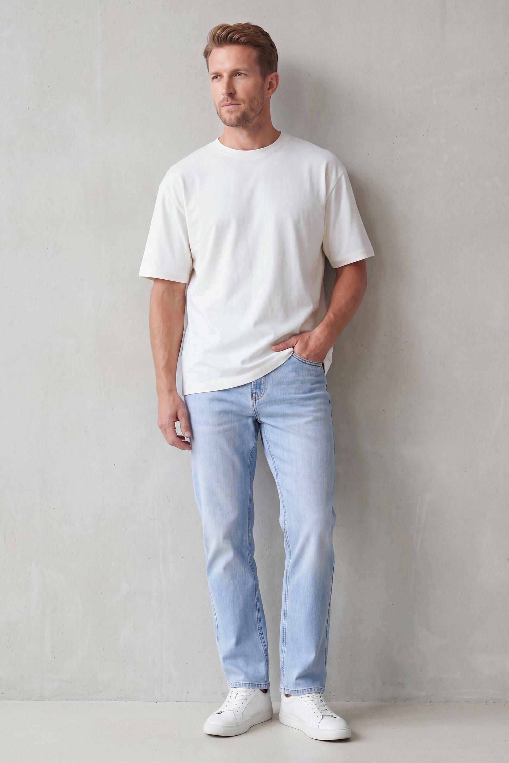 Comfort Stretch Straight Fit Jeans
