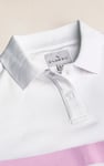 Women's Colour Block Striped Polo Shirt