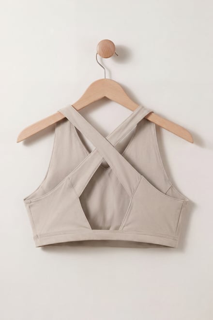 Women's Double Layer Cross Back Sports Bra