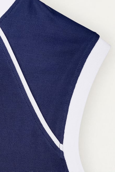 Women's Sleeveless Quarter Zip Polo Top