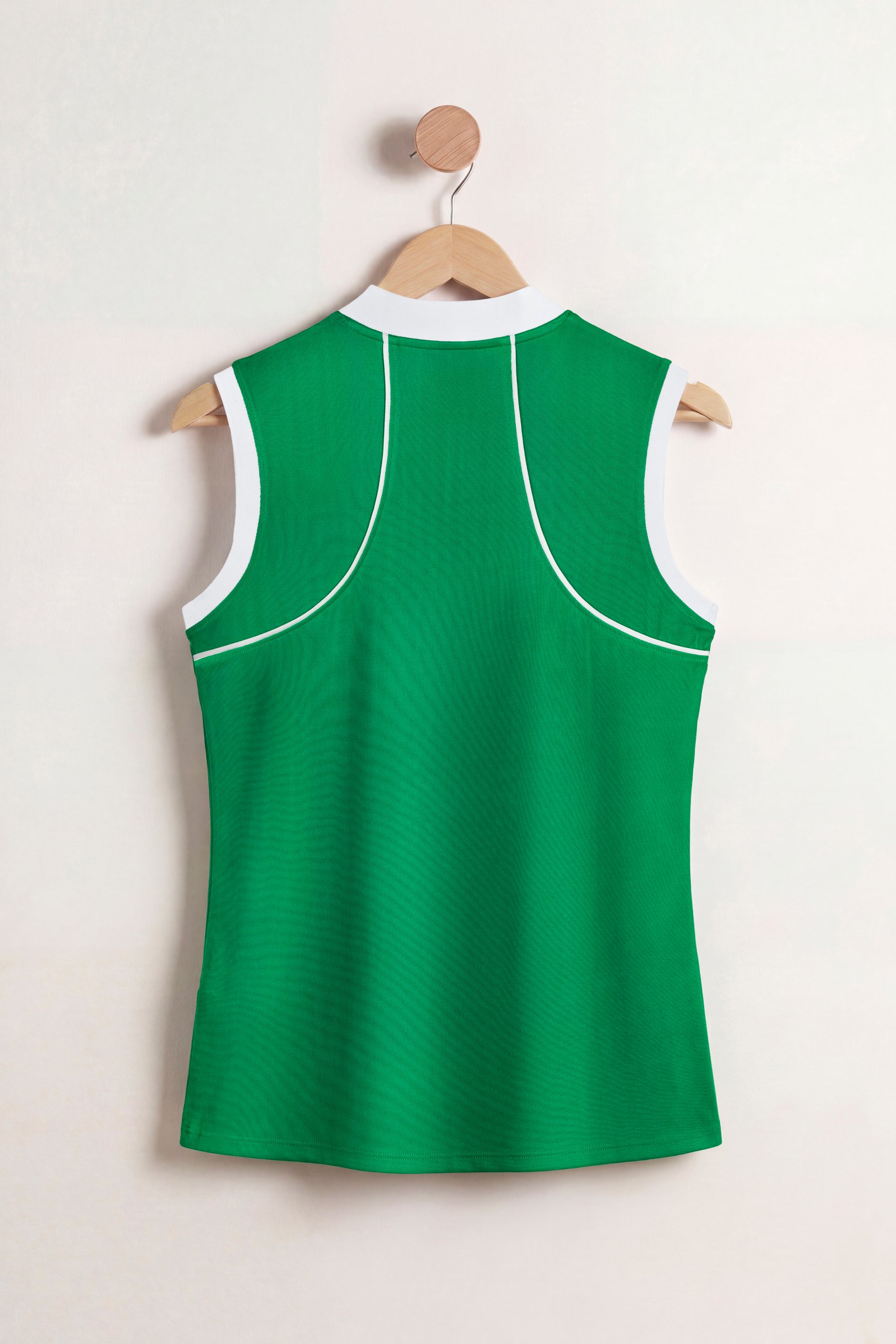 Women's Sleeveless Quarter Zip Polo Top