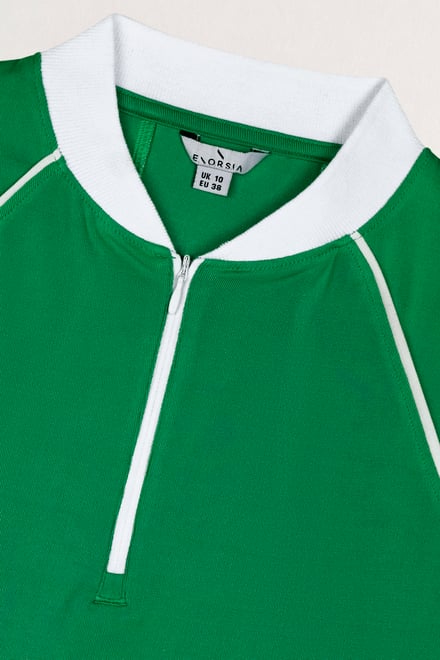 Women's Sleeveless Quarter Zip Polo Top