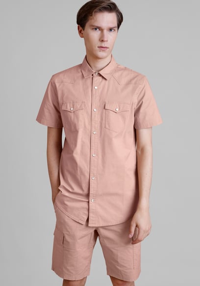 Men's Stretch Ripstop Short Sleeve Utility Shirt | Enorsia