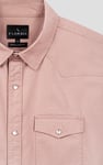 Men's Western Styling Cotton Twin Pocket Short Sleeve Shirt