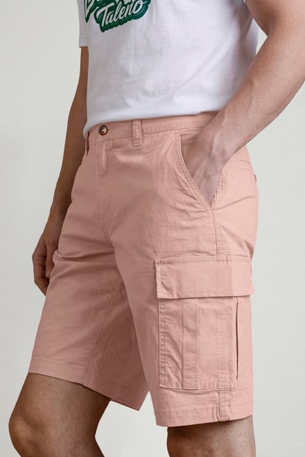 Ripstop Textured Cargo Shorts